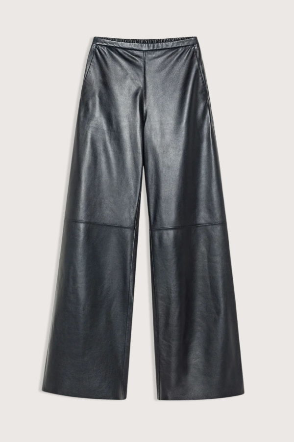 Forte Forte Nappa Leather HG Waist Pant - Petrole