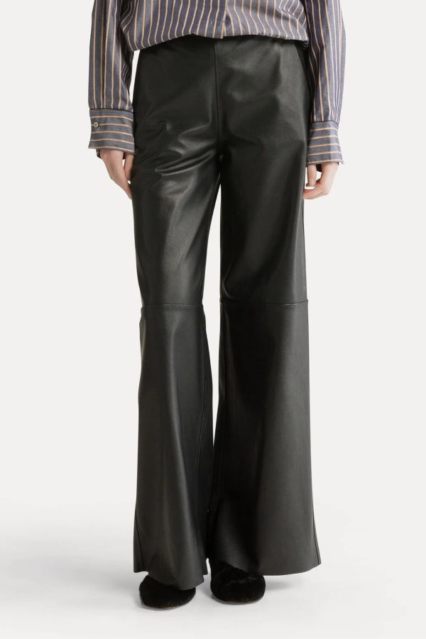 Forte Forte Nappa Leather HG Waist Pant - Petrole