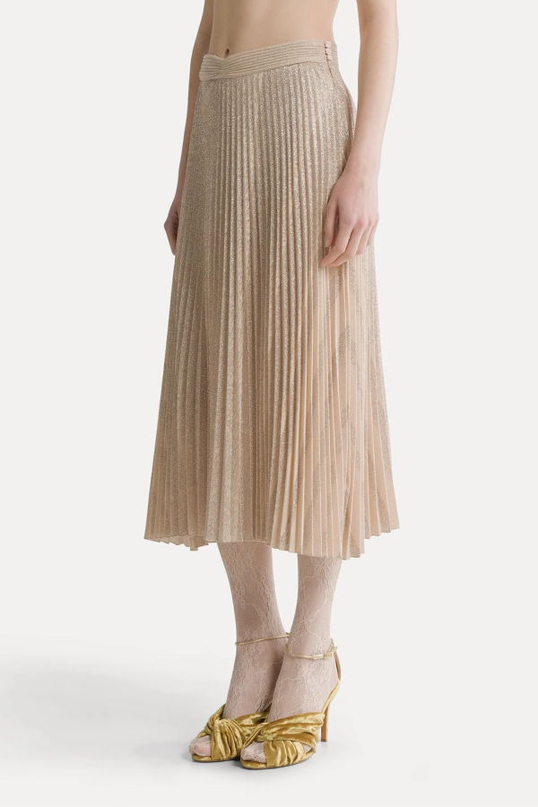 Forte Forte Rinsing Sun Soleil Plissé Skirt - Loto