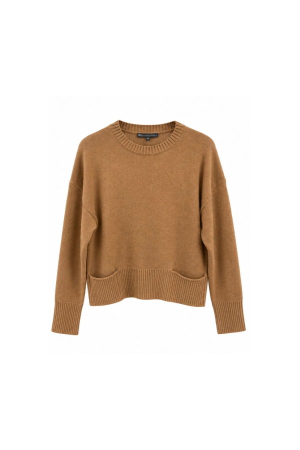 ELLIOTT LAUREN Pocket Sweater - Camel