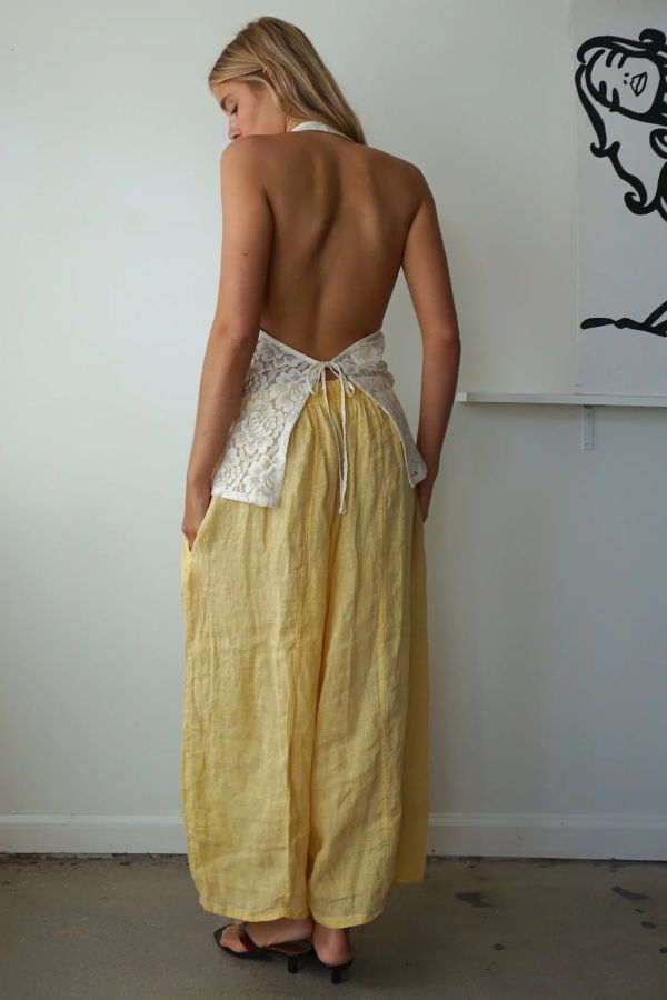 SHANI Chloe Pant - Banana Yellow