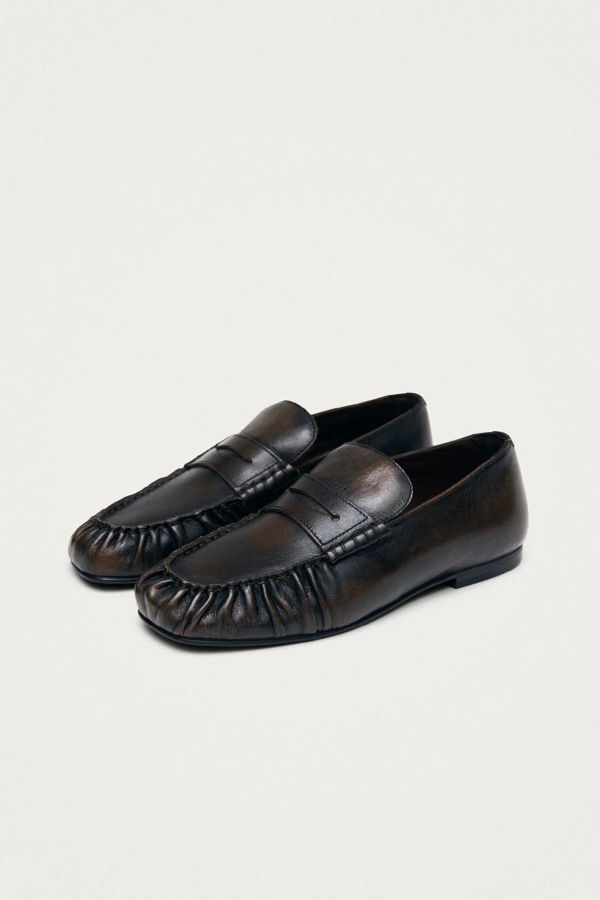 Alohas Aven Vintage Leather Loafers