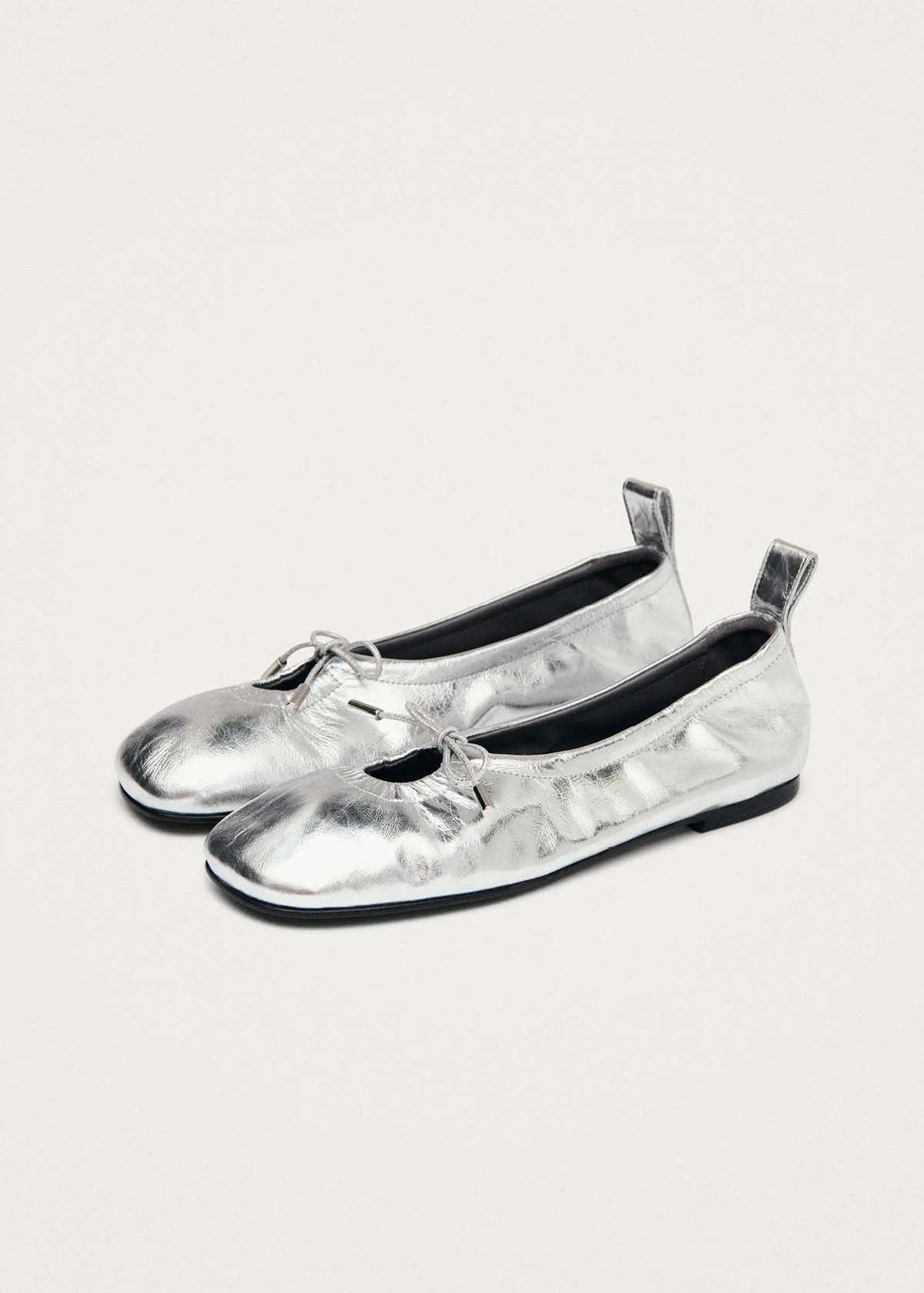 Alohas Rosalind Shimmer Leather Ballet Flats - Image 2 of 6