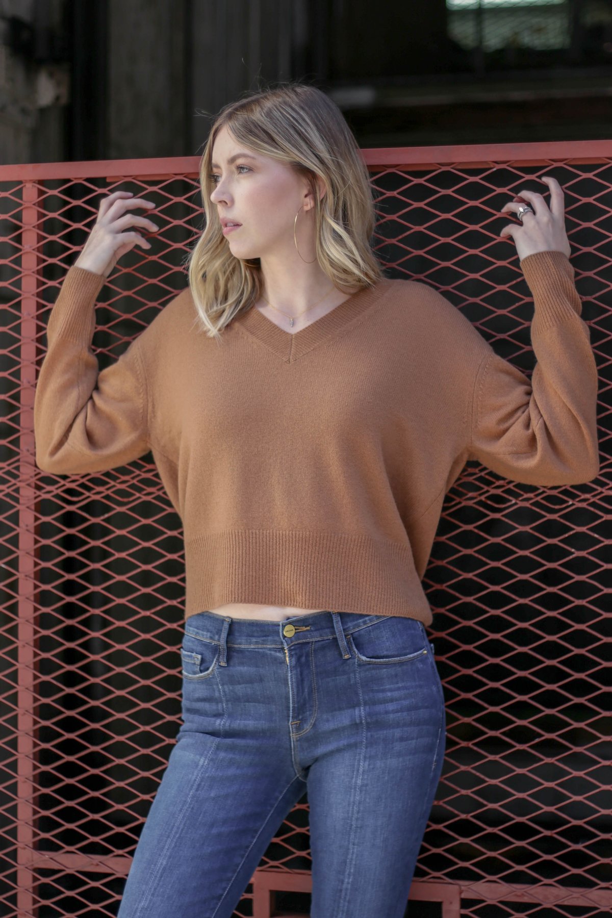 360 Cashmere Lois V-Neck Ultra Plush Pullover - Vicuna | Garmentory