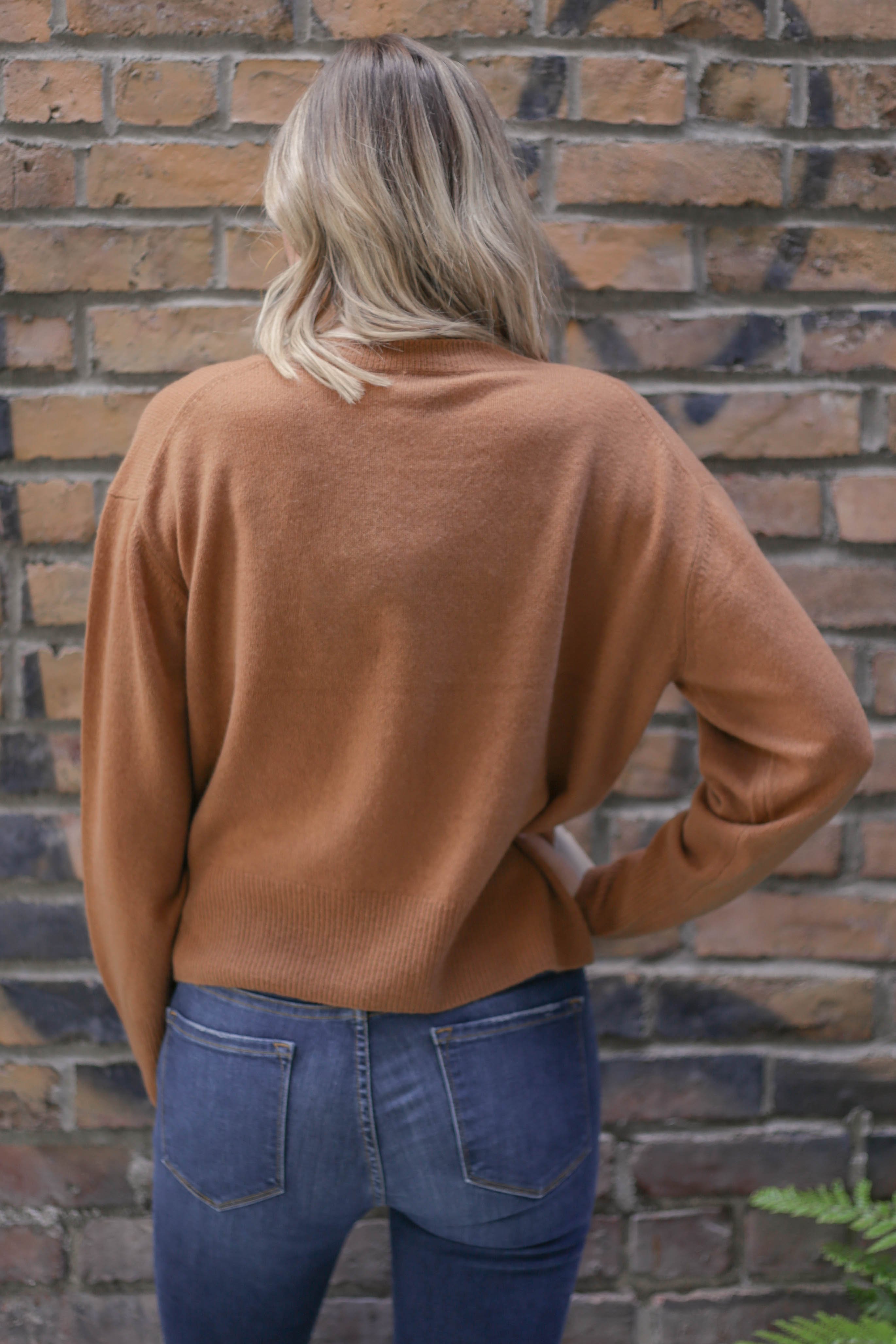 360 Cashmere Lois V-Neck Ultra Plush Pullover - Vicuna | Garmentory