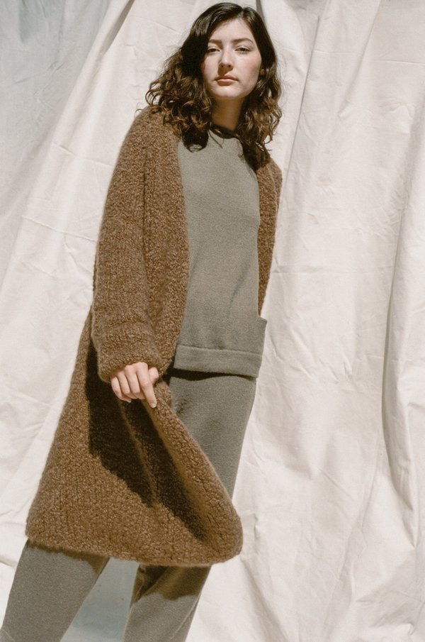 Lauren Manoogian Handknit Boucle Cardigan Lauren Manoogian Handknit Boucle Cardigan
