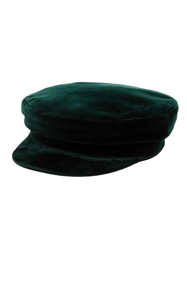 Janessa Leone Mattie Velvet Fisherman Hat - Emerald | Garmentory display picture 1