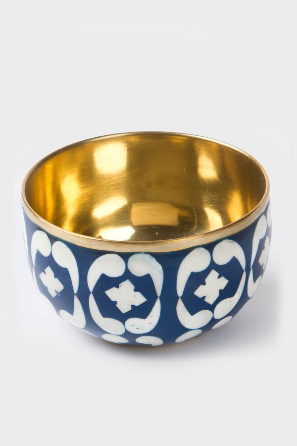 Mela Artisans Lattice Trinket Bowl & Tray Gift Box Set