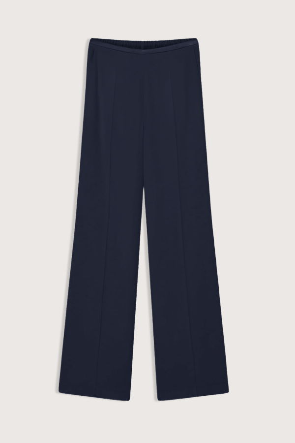 Forte Forte Matte Envers Satin Pant - Noir