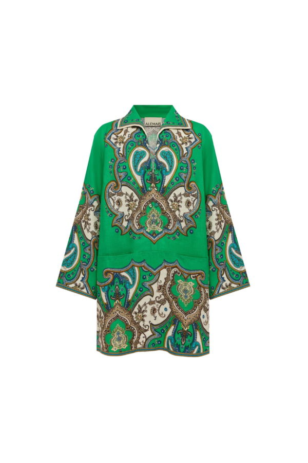 ALÉMAIS Porter Mini Dress - Jade