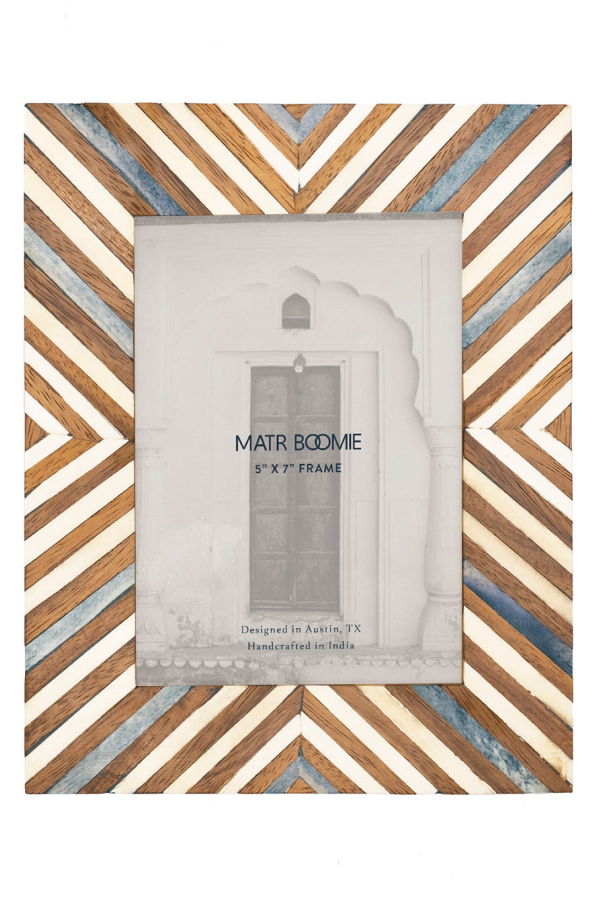 Matr Boomie Banka Mundi Picture Frame - Brown & White