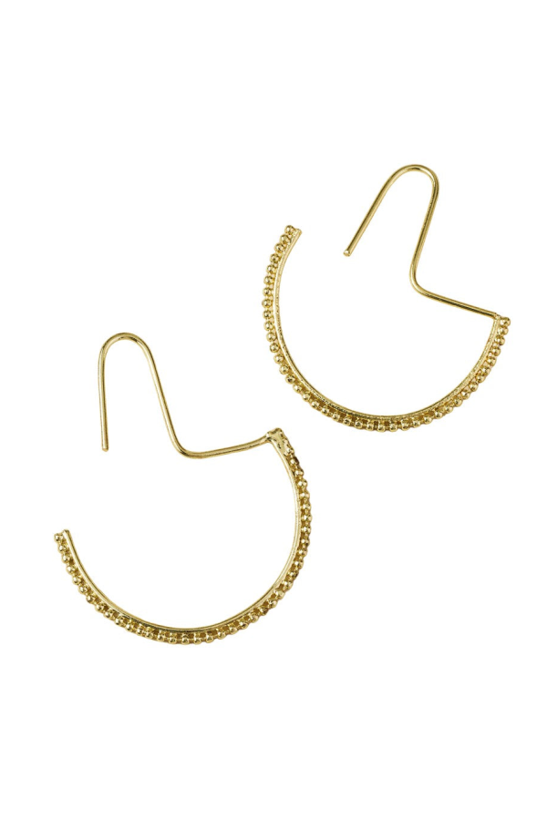 Matr Boomie Bhavani Gold Dot Threader Earrings