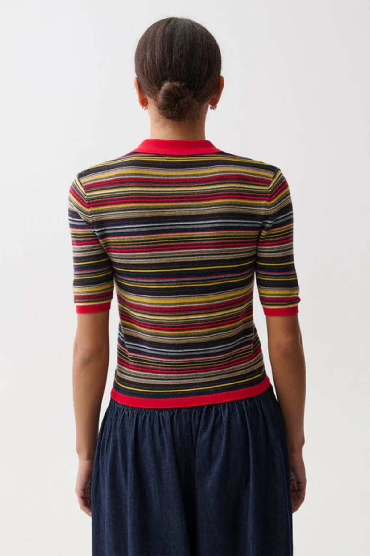 Pistola Ashlee Polo Sweater - Negroni Stripe - Image 3 of 3