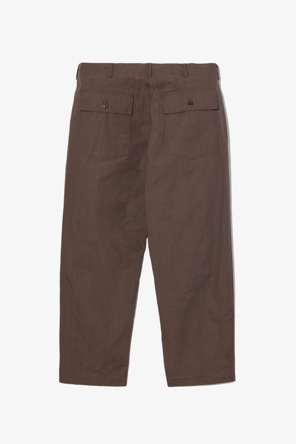 Engineered Garments Fatigue Pant Heavyweight Cotton Ripstop - Dark Brown