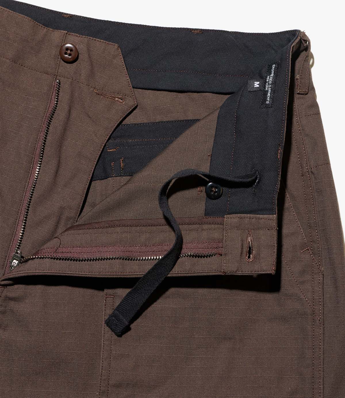 Engineered Garments Fatigue Pant Heavyweight Cotton Ripstop - Dark Brown - Image 4 of 5