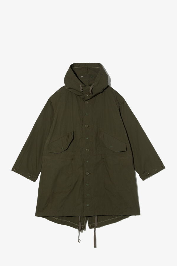 Engineered Garments Highland Parka Heavyweight Cotton Ripstop - Olive