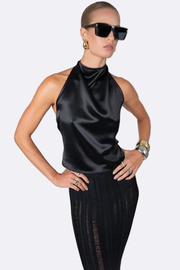 Nonchalant Label Itsy Top - Black