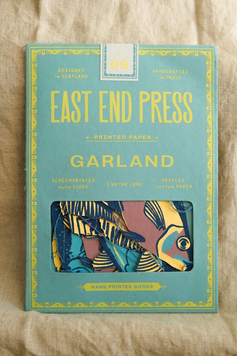 East End Press Fishes Sewn Garland