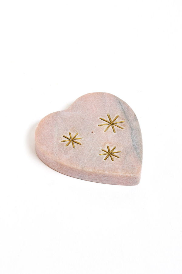 Matr Boomie Jaipuri Heart Incense Holder - Pink