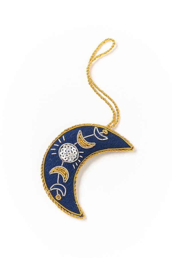 Matr Boomie Larissa Plush Crescent Moon Felt Ornament