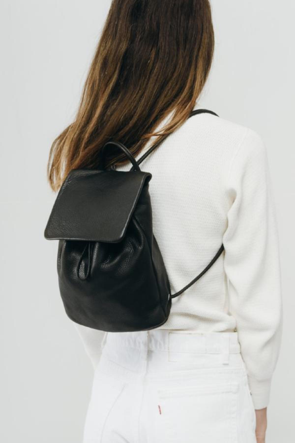 baggu leather mini backpack Baggu Mini Leather Backpack