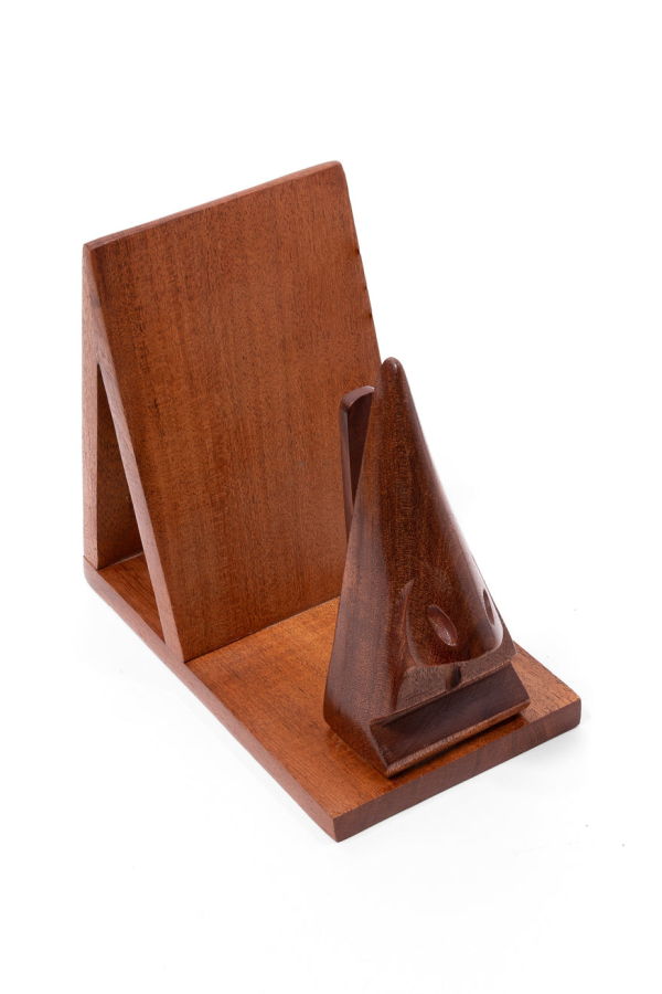 Matr Boomie Nose Book & Glasses Caddy - Hand Carved Wood