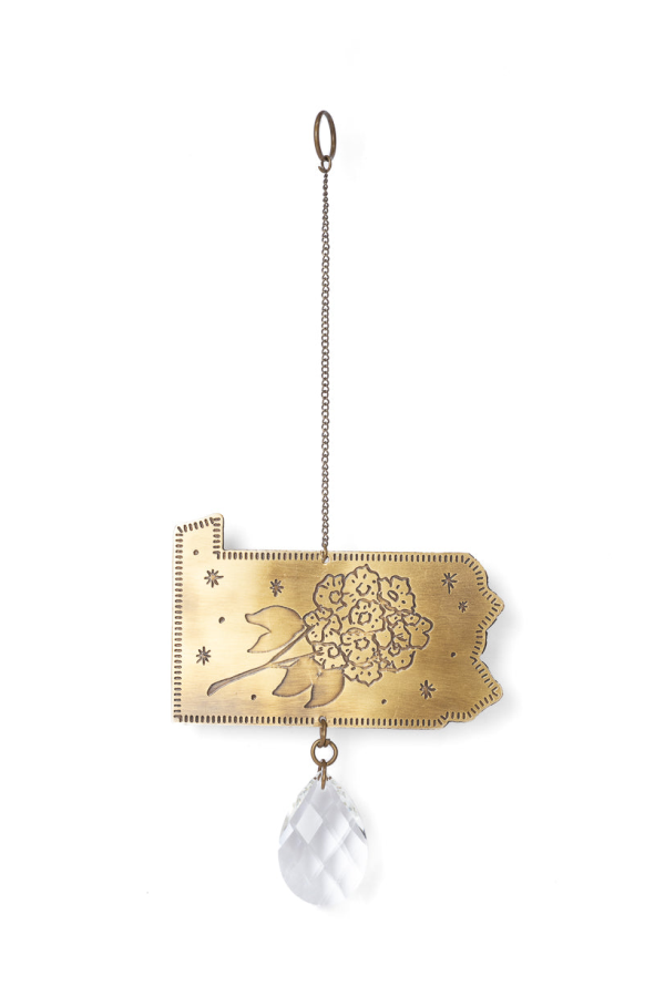 Matr Boomie Pennsylvania State Mountain Laurel Engraved Suncatcher