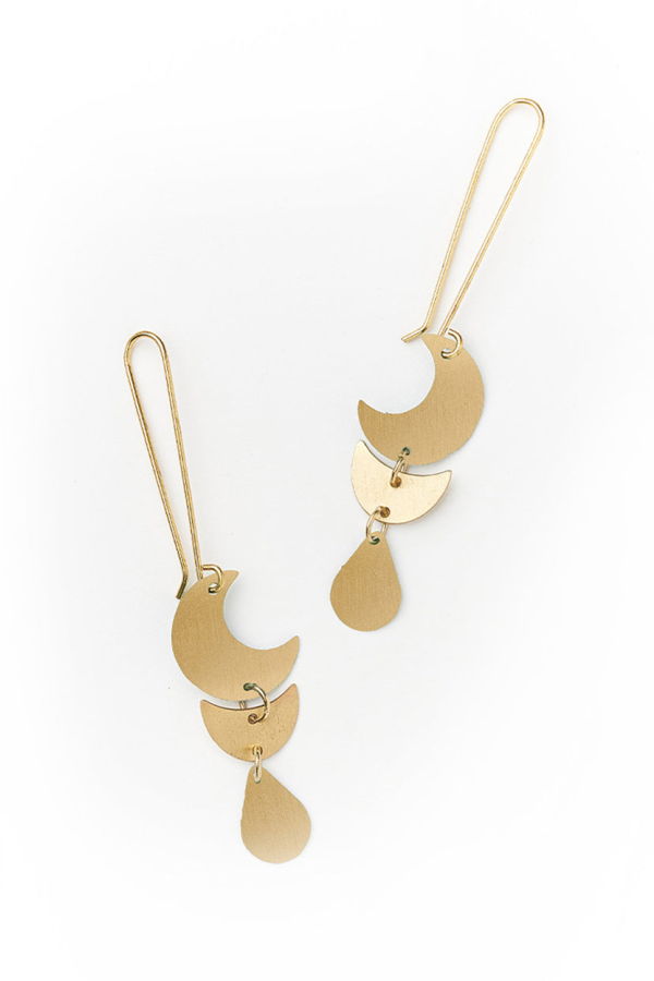 Matr Boomie Rajani Moon Phase Drop Earrings