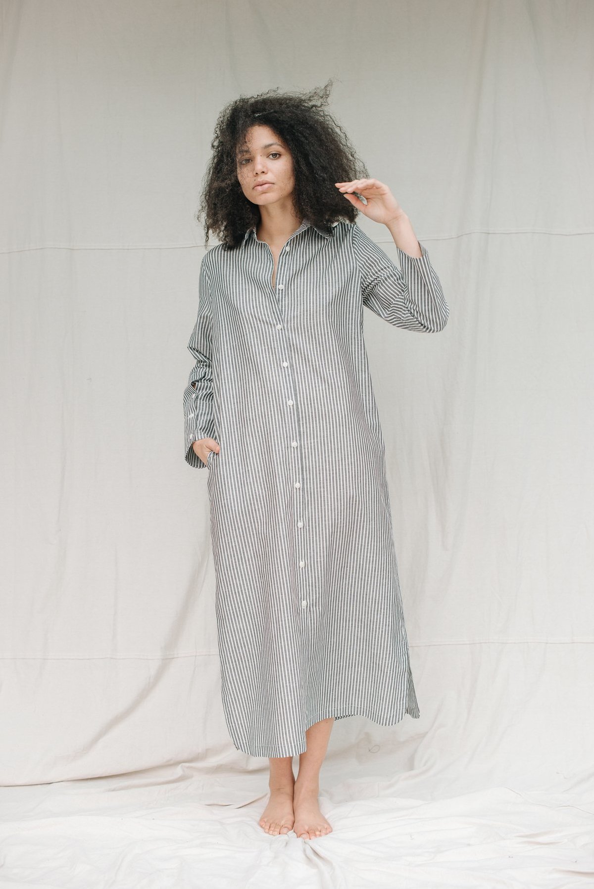 Mina Nicholson Dress - Stripe - Image 3 of 4