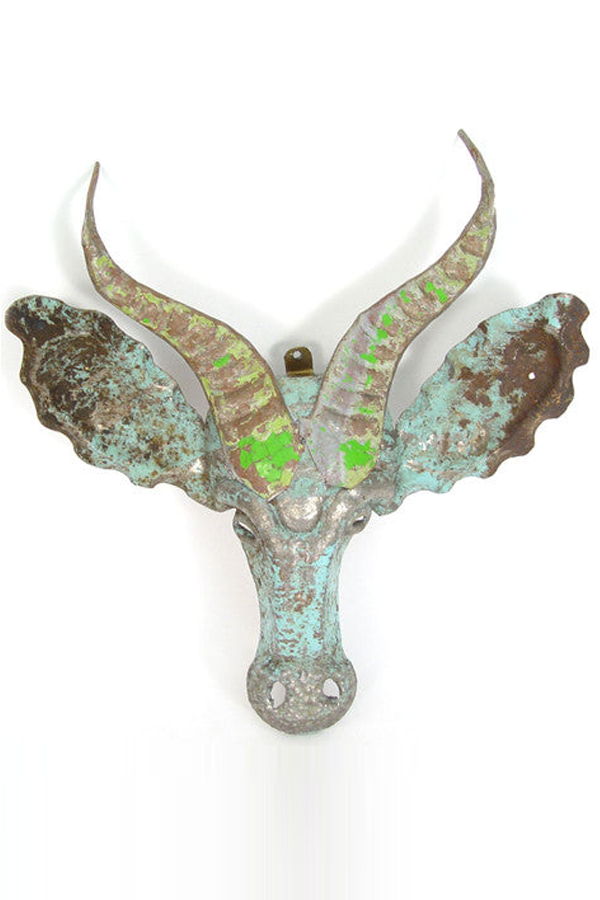 Mbare Springbok Animal Mask Wall Art