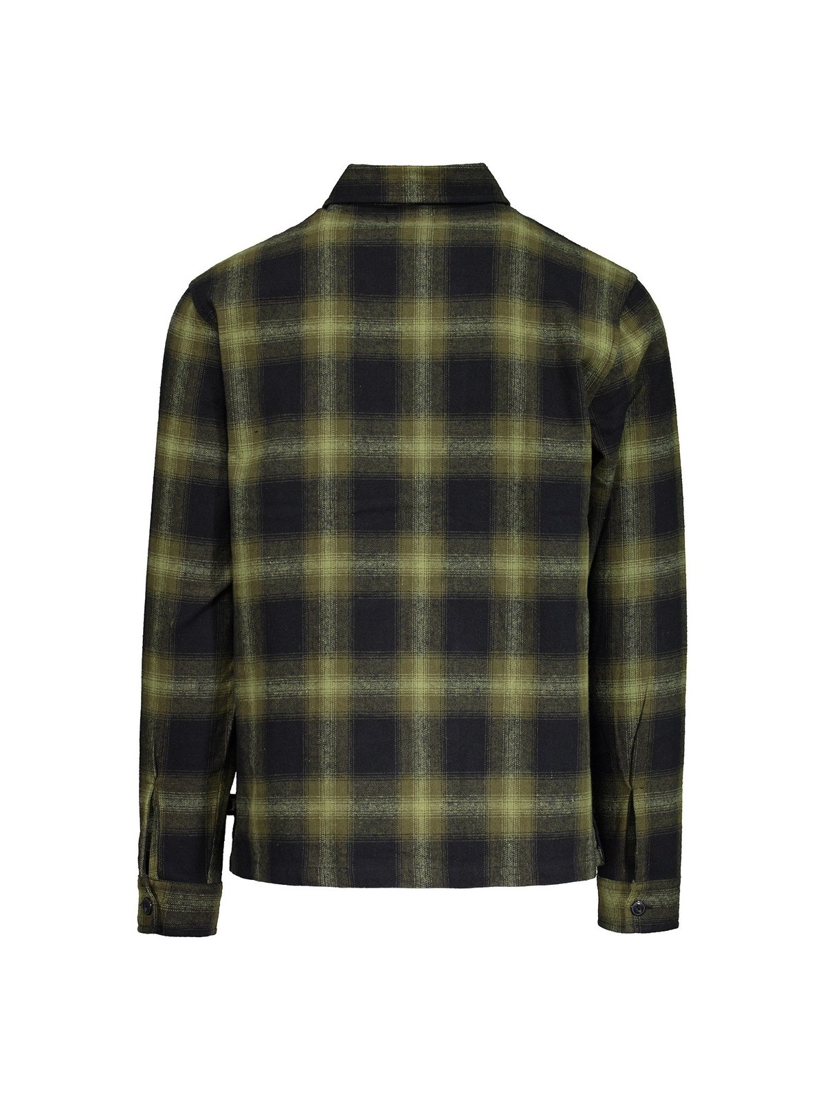 送料込STUSSY Zip Up Shadow Plaid Ls Shirt Stussy Zip up Shadow Plaid Long Sleeve Shirt - Green | Garmentory