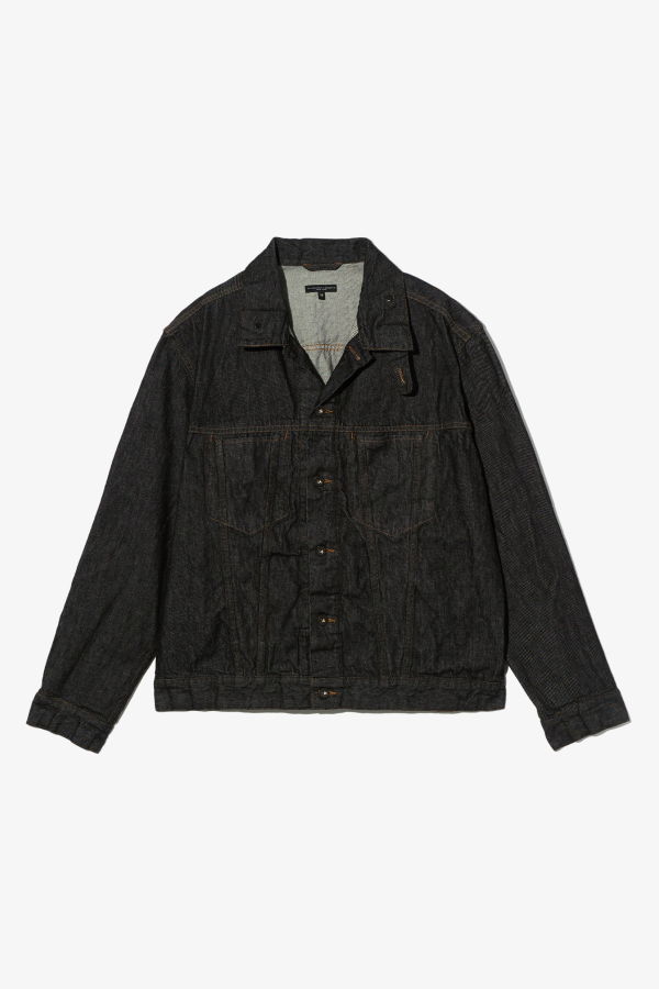 Engineered Garments Type 5 Jean Jacket - Black 14oz Cone Denim Jacket