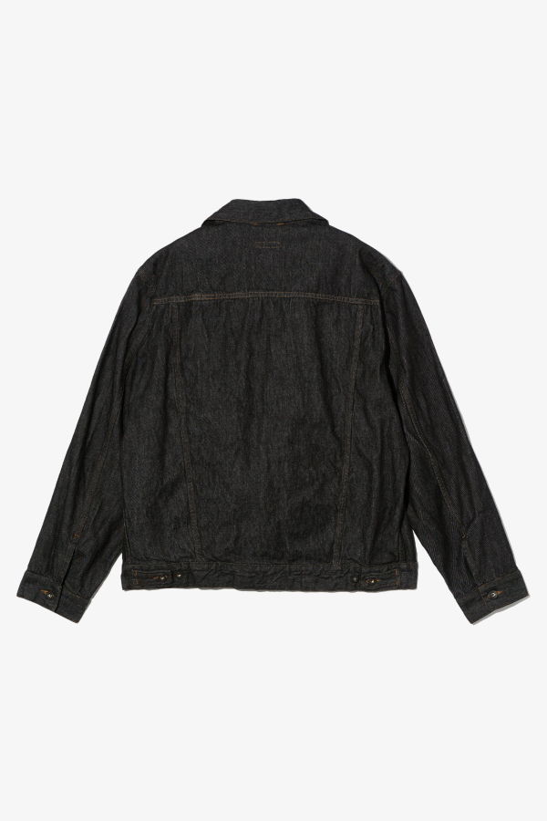 Engineered Garments Type 5 Jean Jacket - Black 14oz Cone Denim Jacket