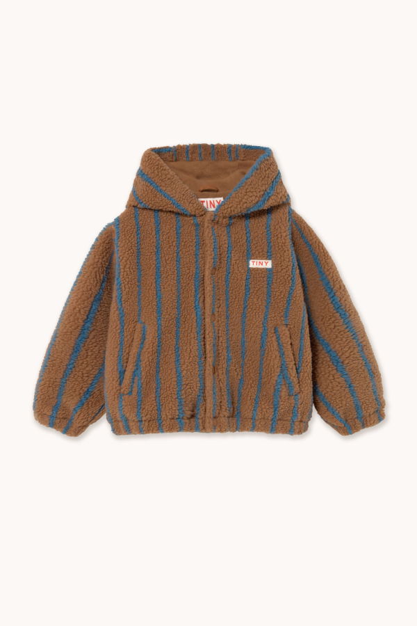 KIDS Tinycottons Lines Sherpa Hoodie