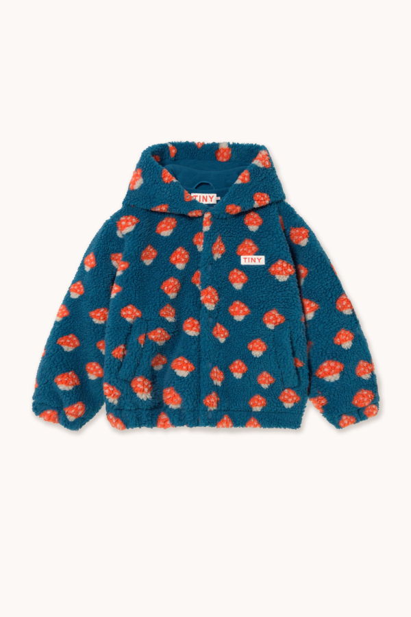 KIDS Tinycottons Tiny Mushrooms Sherpa Hoodie