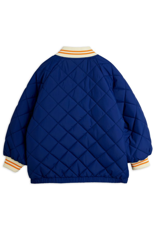 KIDS Mini Rodini Ritzratz Patch Quilted Puffer Jacket - Blue