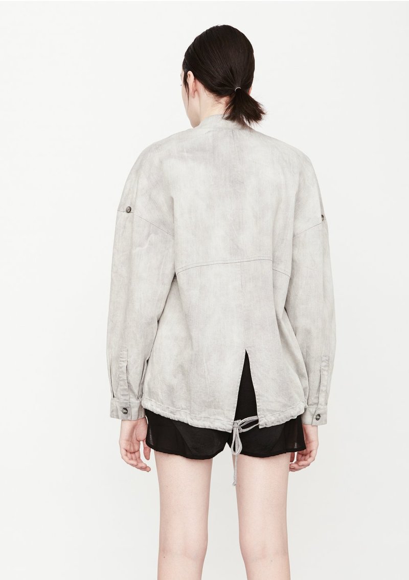 Berenik BOMBER denim JACKET - grey