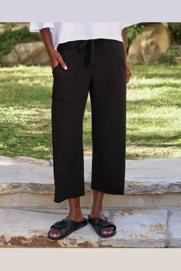 Frank & Eileen Penny Patch Pocket Sweatpant Jersey - Black