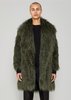 Berenik FAUX FUR SHAGGY COAT - dark green - Thumbnail 4