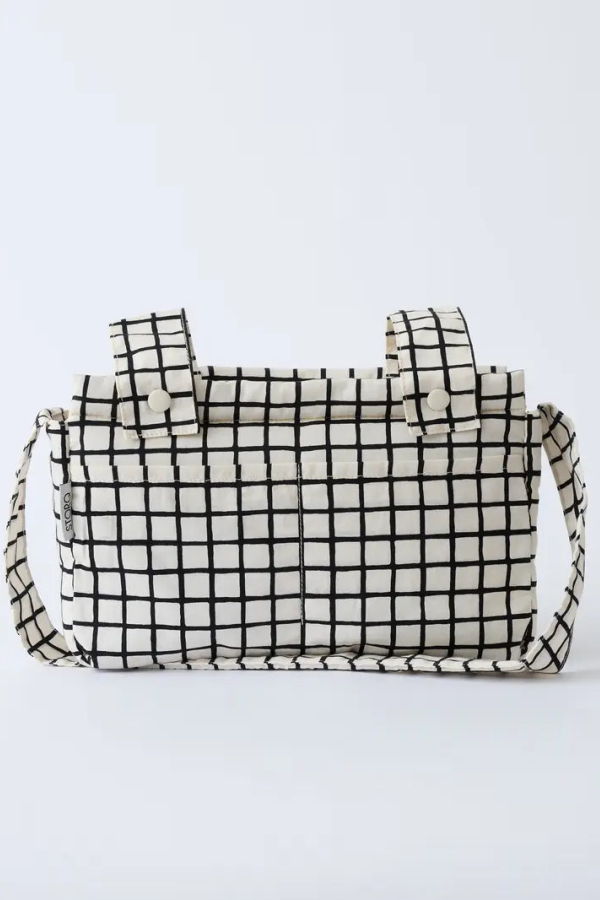 Kindred Bravely Stroller Party Caddy Bag - Black Grid