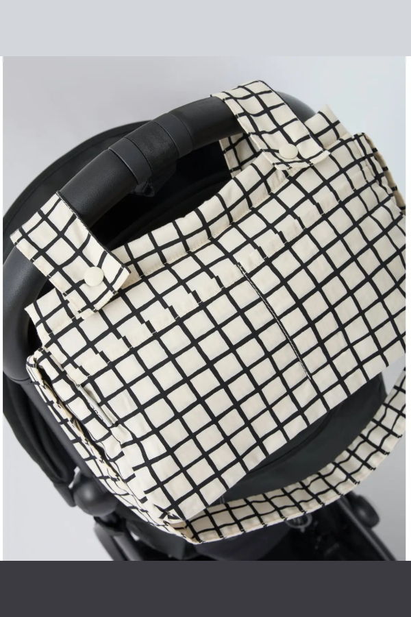 Kindred Bravely Stroller Party Caddy Bag - Black Grid