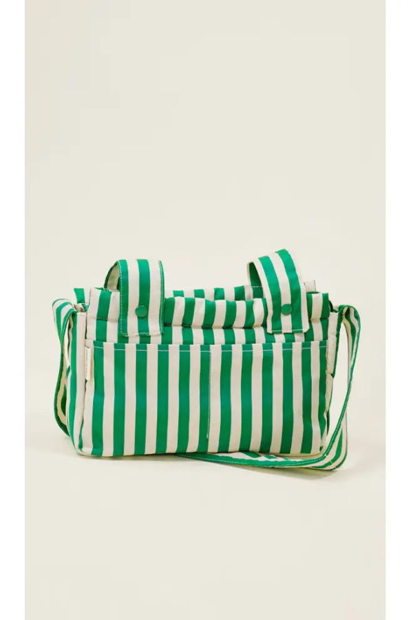 Kindred Bravely Stroller Party Caddy Bag - Green Stripe