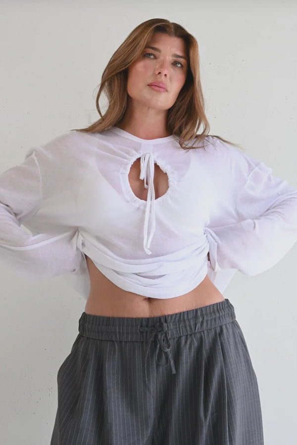 Wilhelmina Studio Cut Out L/S Top
