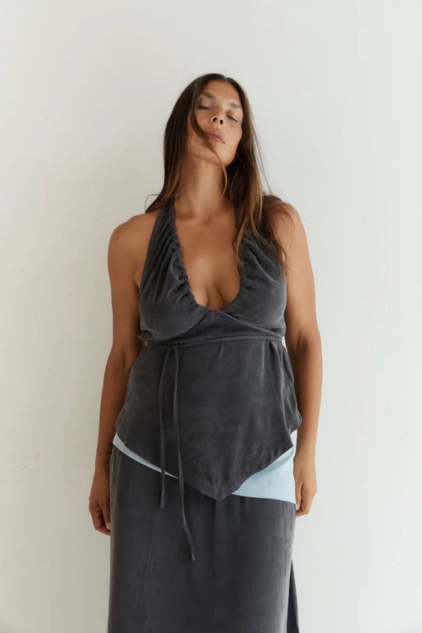 Wilhelmina Studio Tie Front Tank