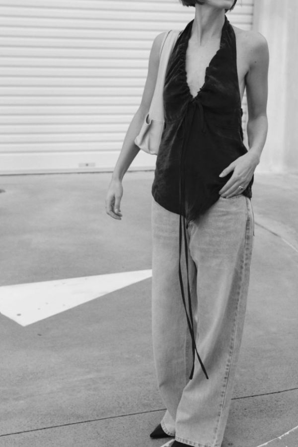 Wilhelmina Studio Tie Front Tank