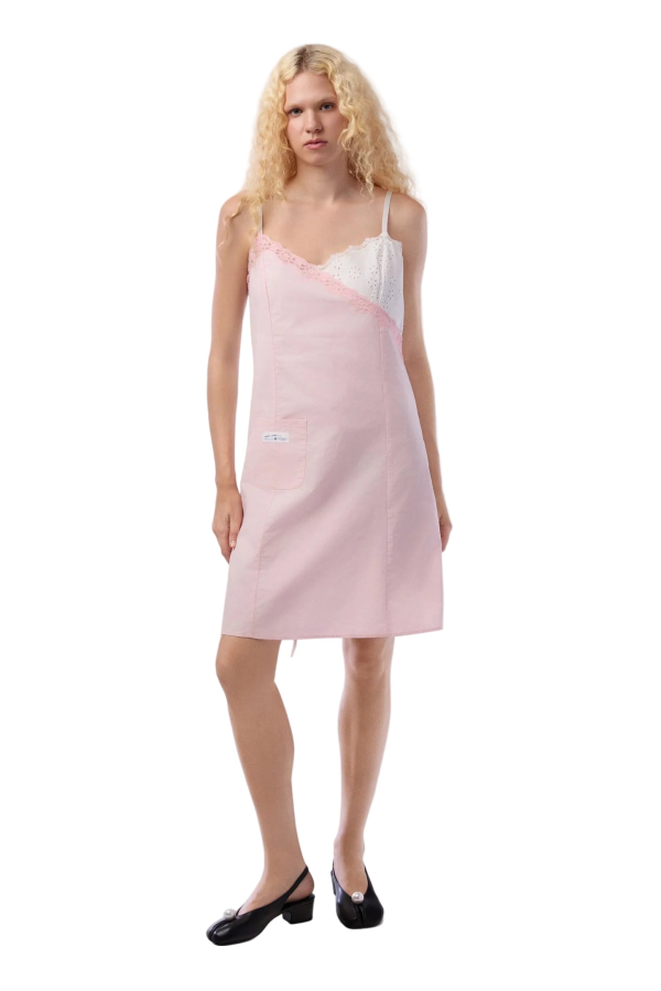 Sandy Liang Chamomile Dress - Pink/White