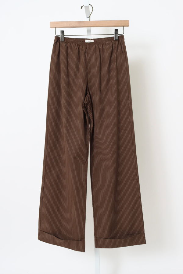 Donni. The Pop Pinstripe Simple Pant
