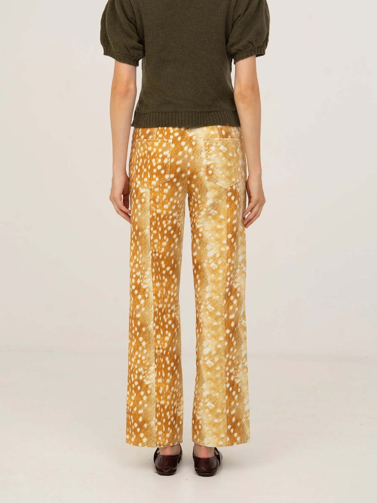 Carmen Says Deer Print Denim Jeans - Image 5 of 8
