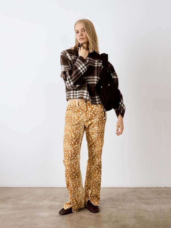 Carmen Says Deer Print Denim Jeans