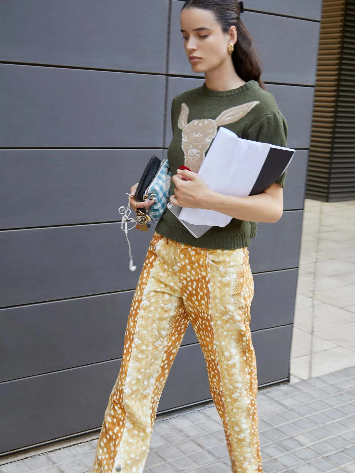 Carmen Says Deer Print Denim Jeans - Image 8 of 8
